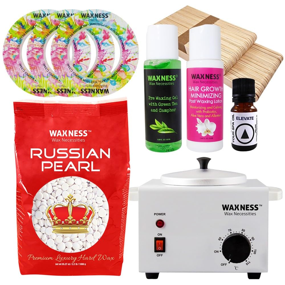 Amazon.com : Waxness Russian Pearl Aromatherapy Stripless Wax Kit
